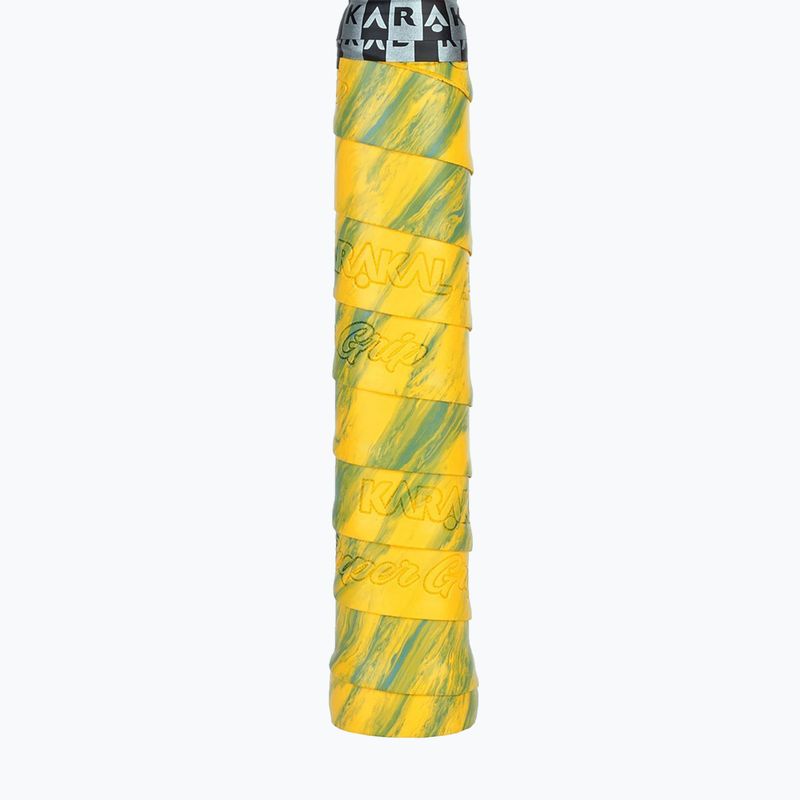 Înveliș pentru rachete de squash Karakal Pu Super Grip Multi yellow / green 2