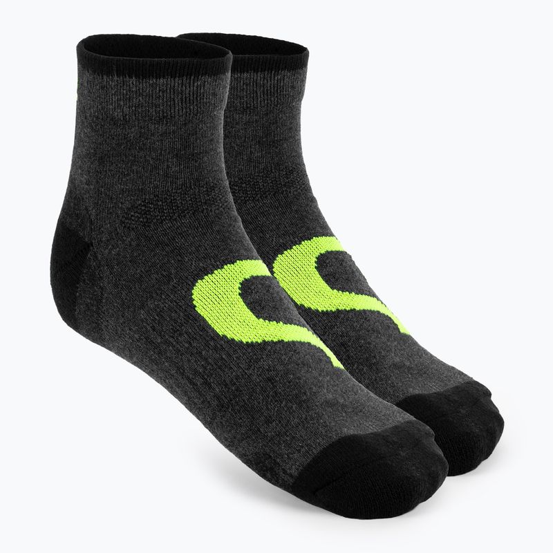Șosete de tenis Evoq Trainer grafit/negru/galben
