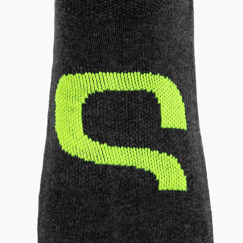 Șosete de tenis Evoq Trainer grafit/negru/galben 3