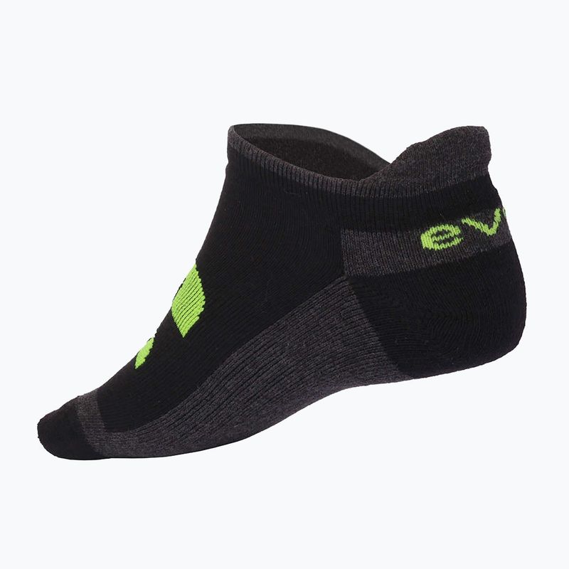 Șosete de tenis Evoq Ankle grafit/negru/galben 5