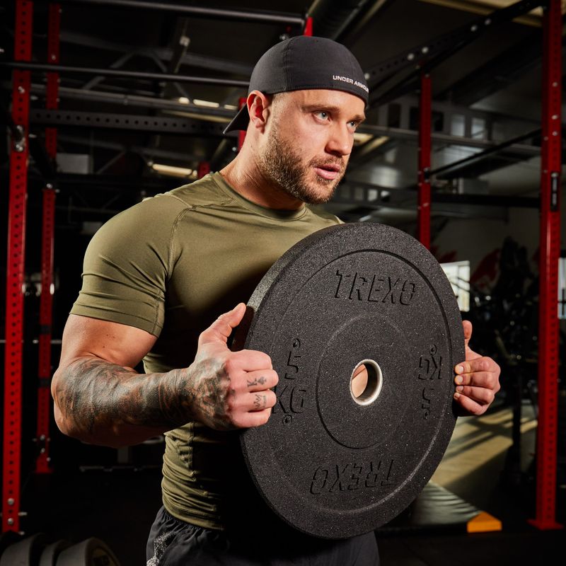 Greutate bumper de olimpiadă XTREXO neagră TRX-BMP005 5 kg 6