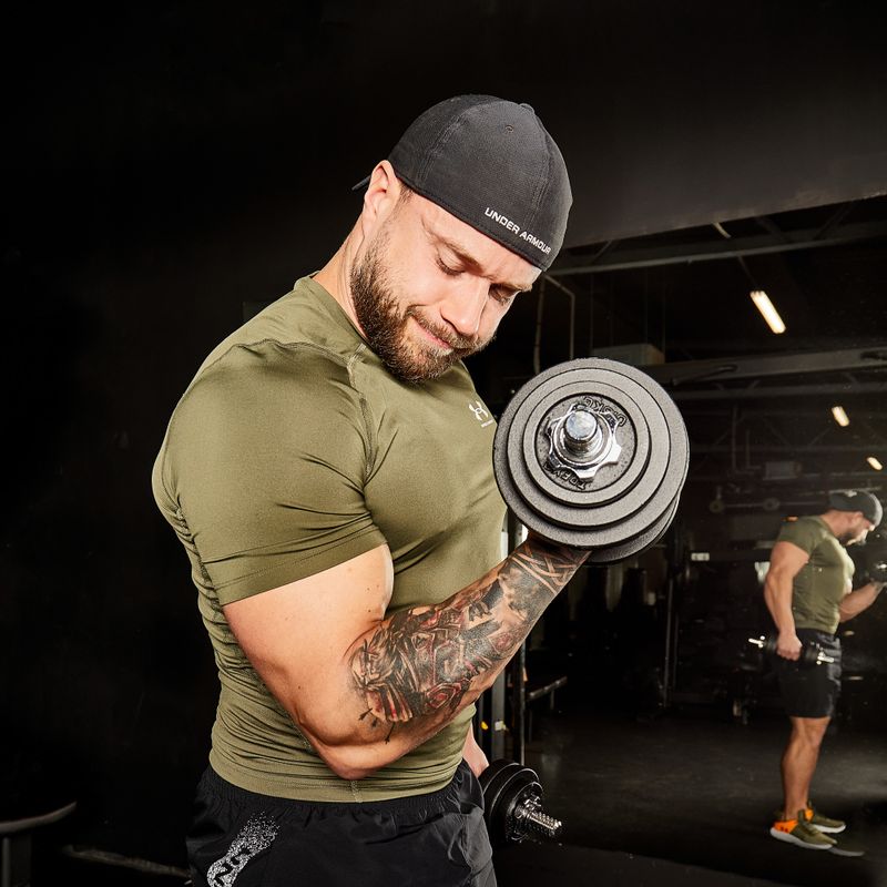 Set de gantere cu bară XTREXO 50 kg DK50 7