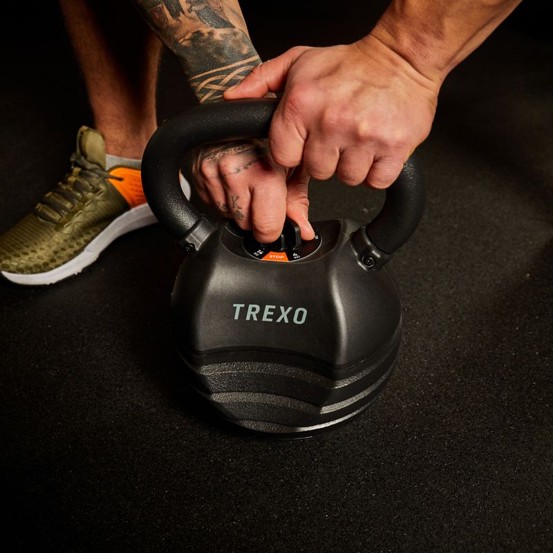 TREXO kettlebell reglabil 14 kg 12