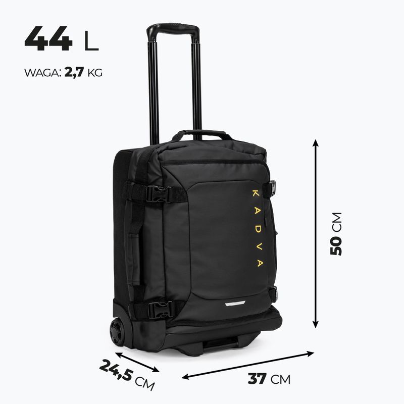Geantă de voiaj de cabină KADVA Lazio 44 l neagră 3