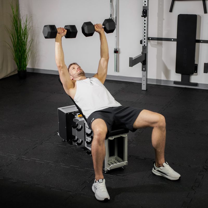 Bancă de antrenament XTREXO Storage reglabilă negru 4