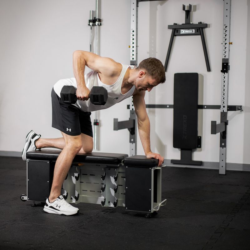 Bancă de antrenament XTREXO Storage reglabilă negru 6