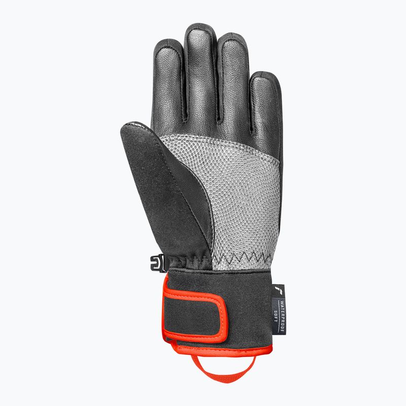 Mănuși de schi pentru copii Reusch Worldcup Warrior R-Tex XT Junior black/silver/fluo red 4