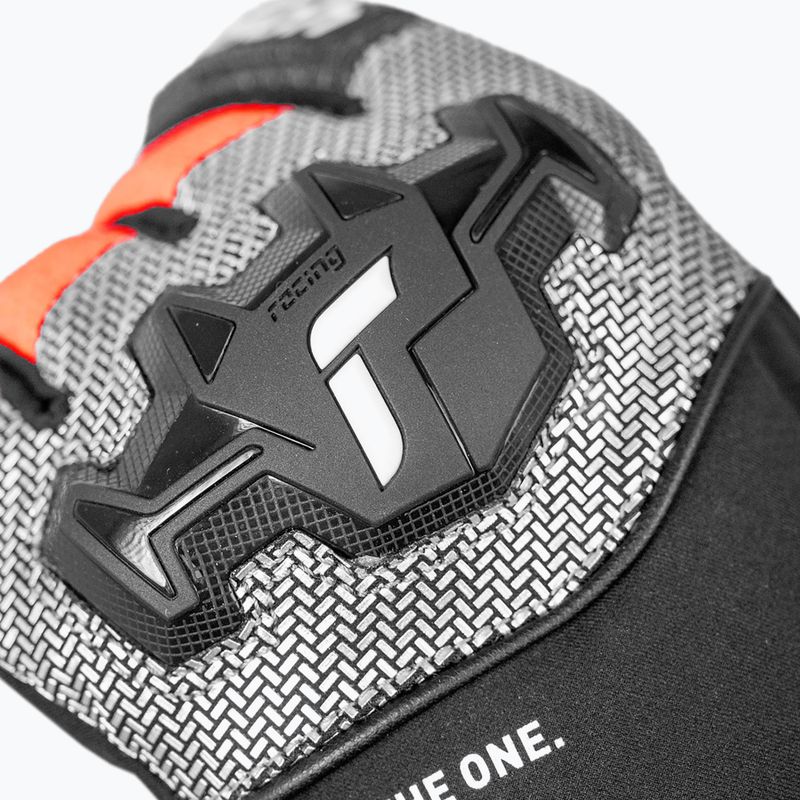Mănuși de schi pentru copii Reusch Worldcup Warrior R-Tex XT Junior black/silver/fluo red 7