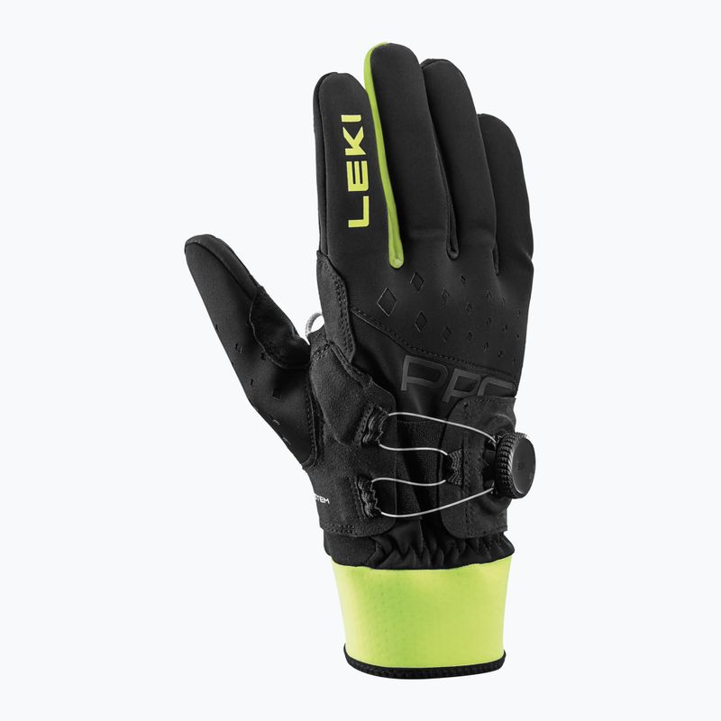 Mănuși de schi LEKI PRC Boa Shark black/neon yellow 2