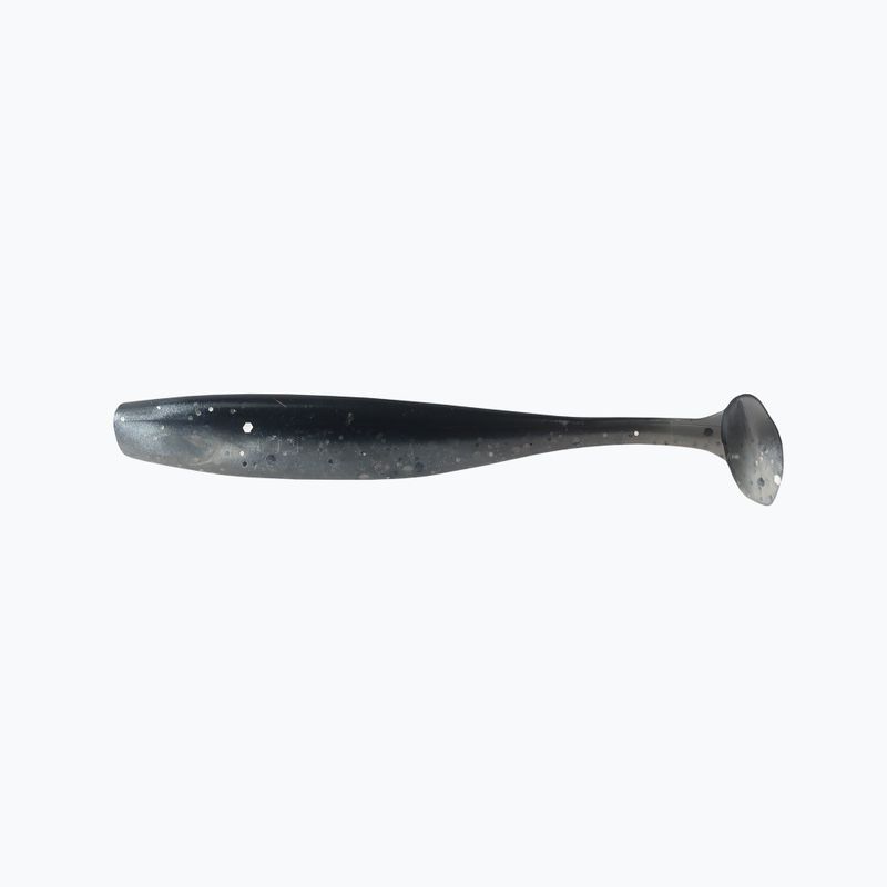 Momeală din cauciuc Relax Bass 2,5 Laminat 4 buc. Negru / alb perlat - sclipici argintiu BAS25