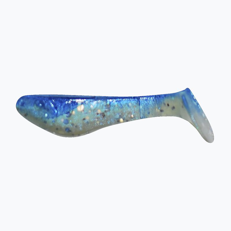 Momeală de cauciuc Relax Hoof 1 Standard 8 buc. Albastru / Albastru perlat - Sclipici argintiu BLS1-S