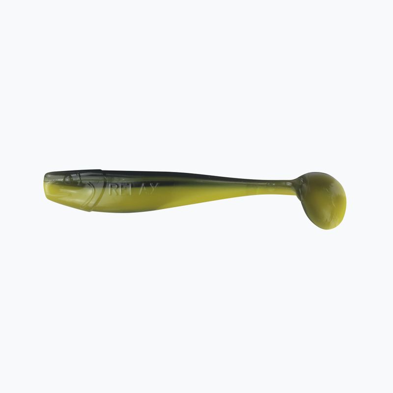 Momeală de cauciuc Relax Kingshad 3 Laminat 4 buc. Negru / Galben KS3
