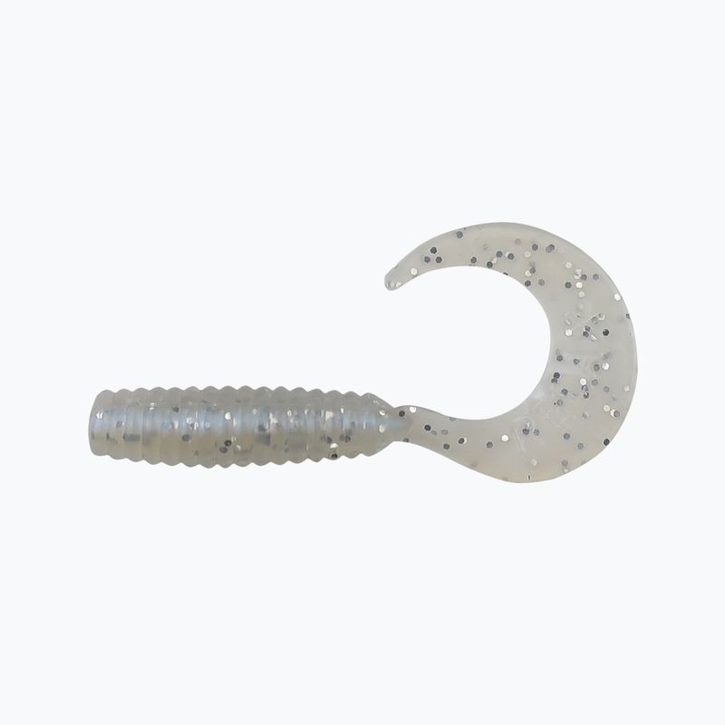 Momeală de cauciuc Relax Twister Vr 1 Standard 8 buc. Albastru perlat / Sclipici argintiu VR1-TS