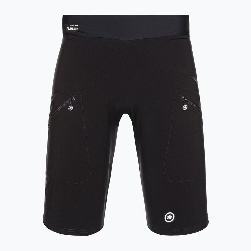 Pantaloni scurți de ciclism ASSOS Trail Cargo T3 pentru bărbați Negru 51.10.115.18