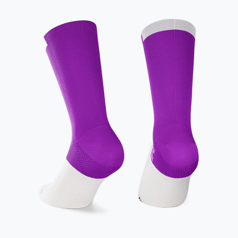 ASSOS GT C2 șosete de ciclism mov/alb P13.60.700.4B 5