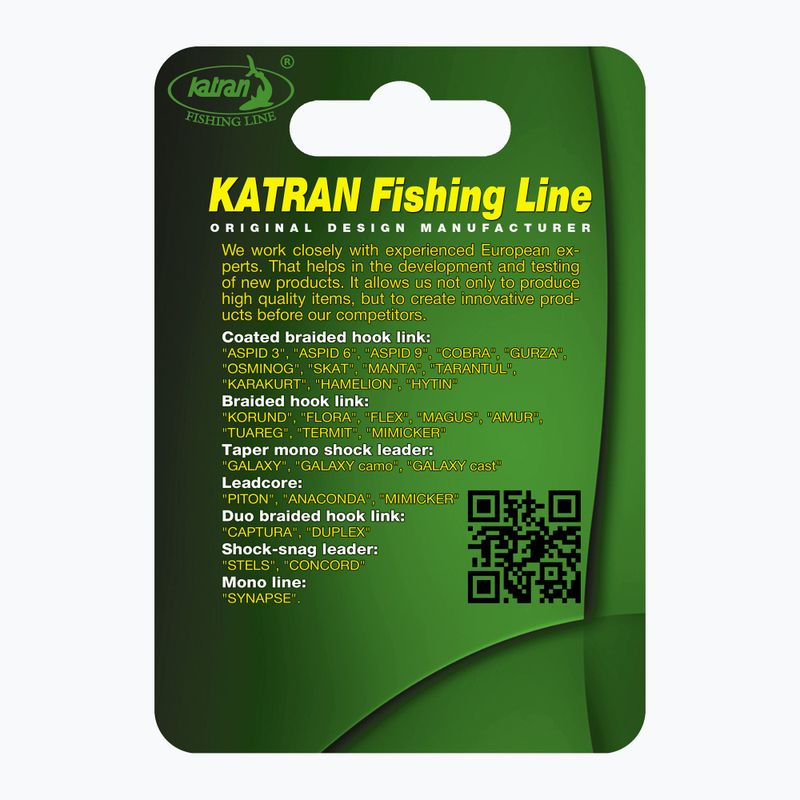 Carp împletitură de linie împletită Katran Hamelion Coated Braided Hook Links maro 3