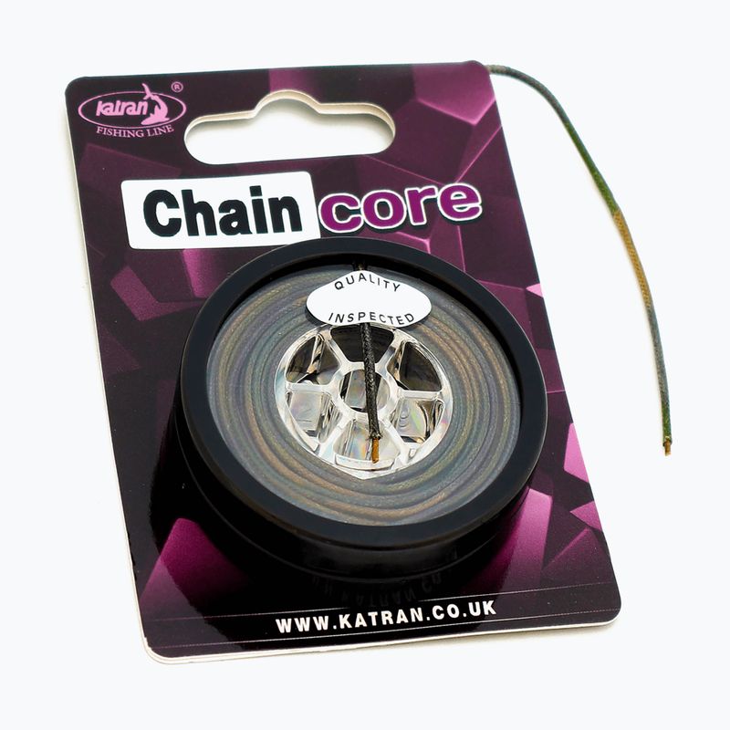 Leadcore Katran Comodo Lanț de lanț Core împletitură de crap camo verde 2