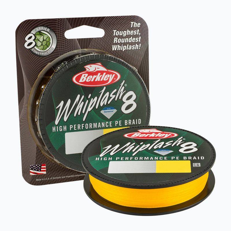 Berkley Whiplash 8 galben împletitură de spinning galben 1446680