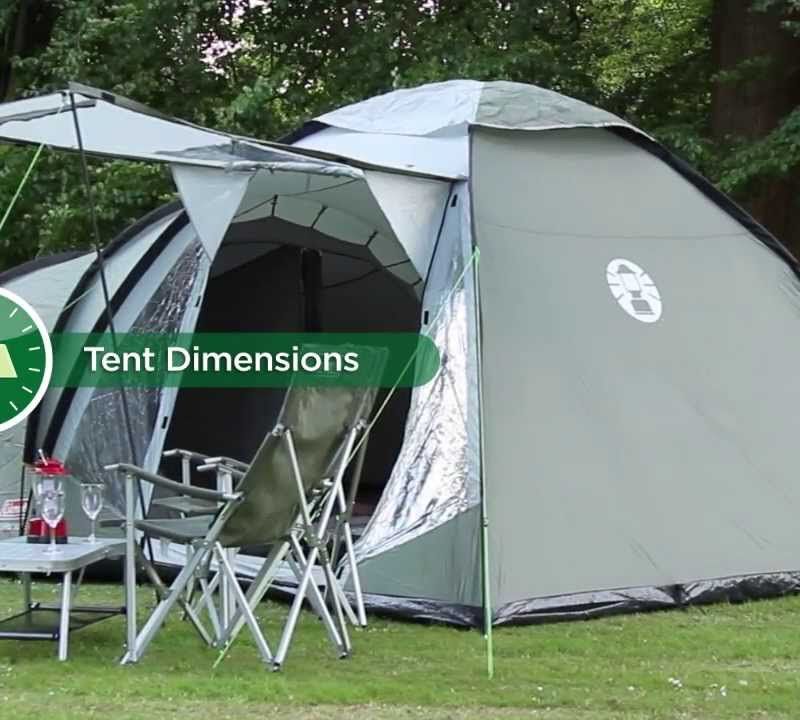 Cort de camping Coleman Waterfall 5 Deluxe verde 2000038893 4