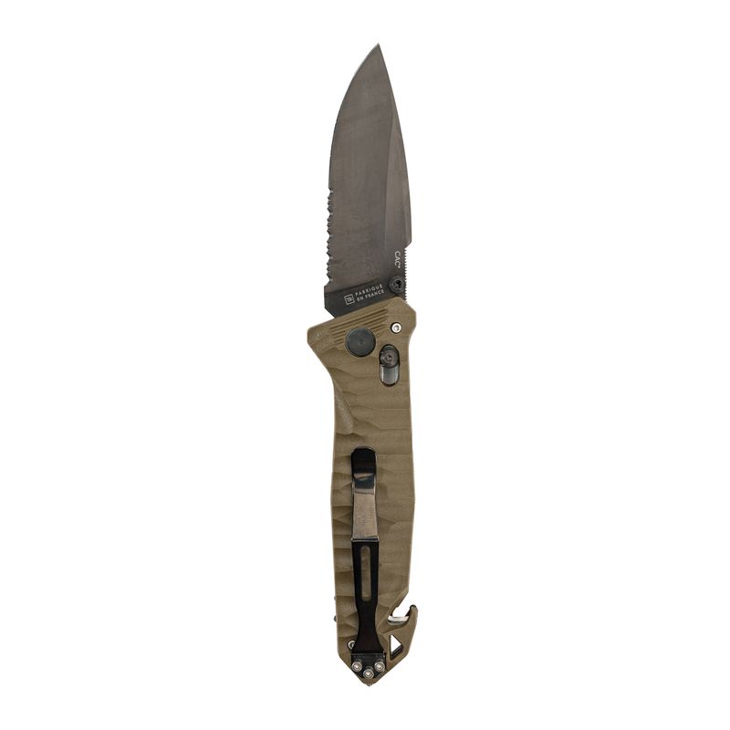 Cuțit turistic TB Outdoor CAC Serration Manche Toxifie PA6 GF khaki