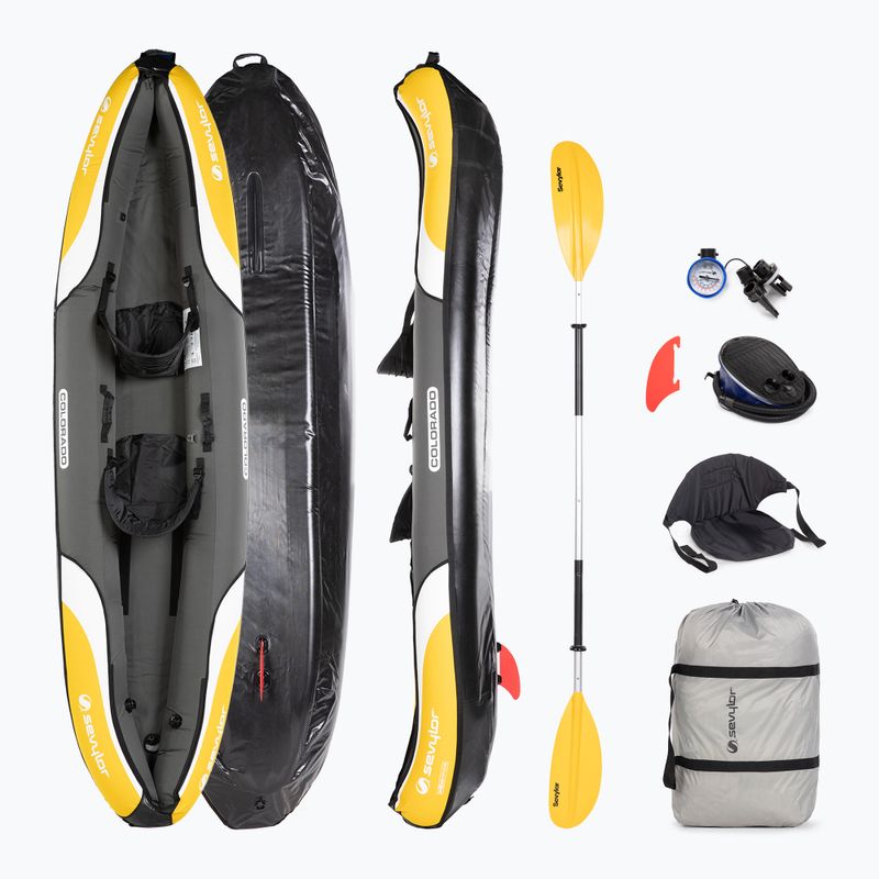 Sevylor Colorado Kit galben 2000016743 2 persoane caiac gonflabil galben 2000016743 2 persoane caiac gonflabil