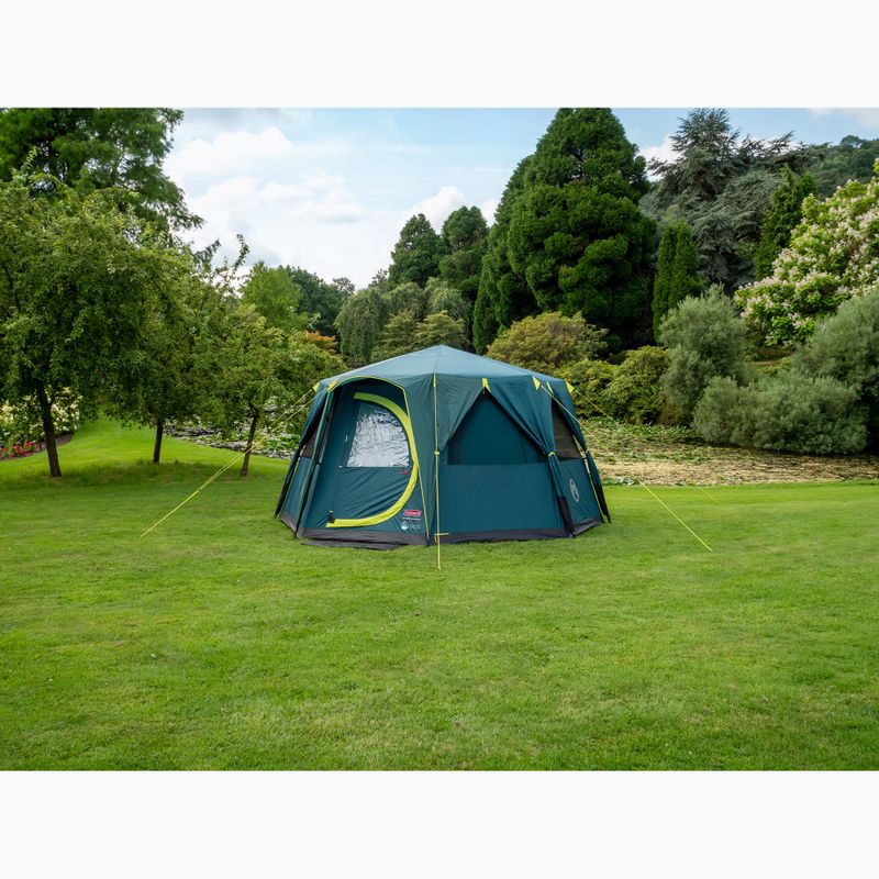 Cort de camping pentru 8-persoane Coleman Cortes Octagon Blackout Bedroom green 5
