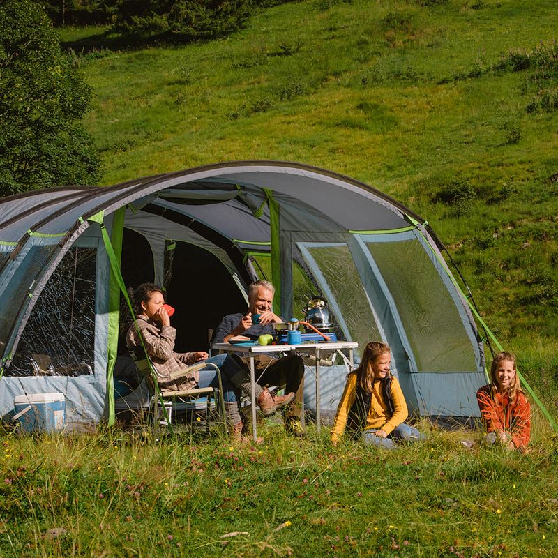 Cort de camping Coleman Meadowood 6 Long albastru 2000037069 4