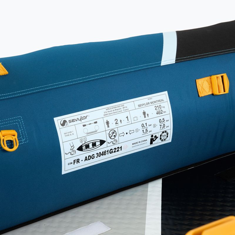 Caiac gonflabil pentru 3 persoane Sevylor Montreal blue/black 15