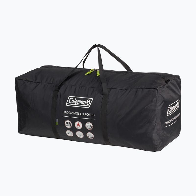 Cort de camping pentru 4-persoane Coleman Oak Canyon 4 Blackout green 8