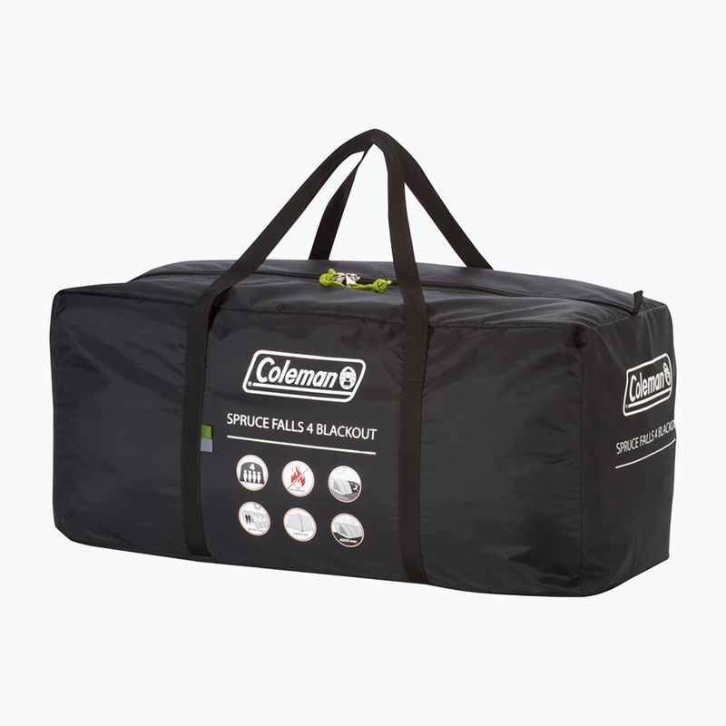Cort de camping pentru 4-persoane Coleman Spruce Falls 4 Blackout green 6