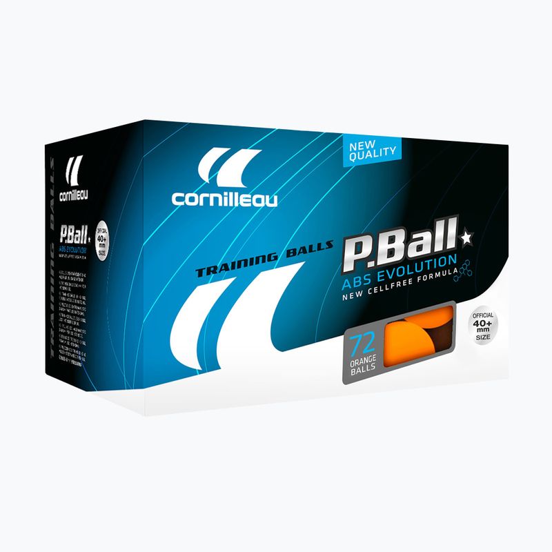 Cornilleau P-Ball* ABS EVOLUTION 72 de mingi de tenis de masă. Portocalie 3