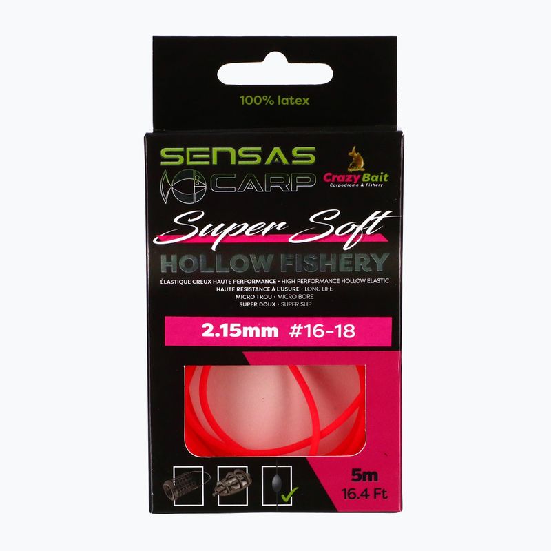 Sensas Hollow Fishery Hollow Fishery Super Soft pol de absorbție a șocurilor roșu 54504
