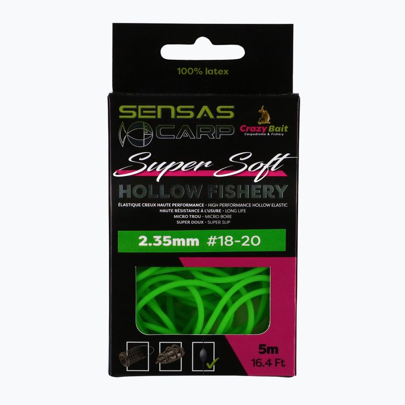 Sensas Hollow Fishery Hollow Fishery Super Soft pol de absorbție a șocurilor de pol verde 54505