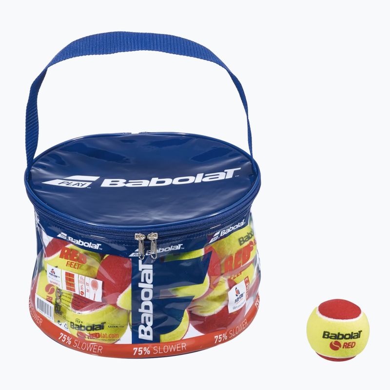 Mingi de tenis Babolat Red Felt 24 buc galben-roșu 516005