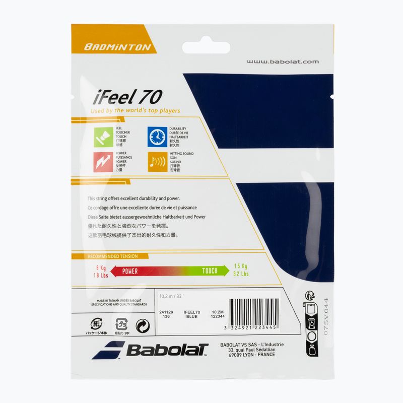 Cordaj de tenis Babolat bad.iFEEL 10,2M blue 2