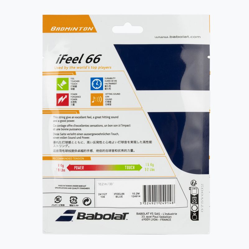 Cordaj de tenis Babolat bad.iFEEL 10,2M blue 2