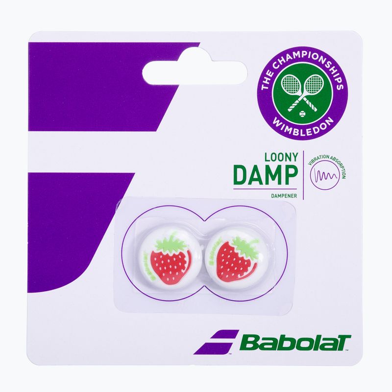 BABOLAT Amortizor de căpșuni Wimbledon 2 buc. alb și roșu 700045 2