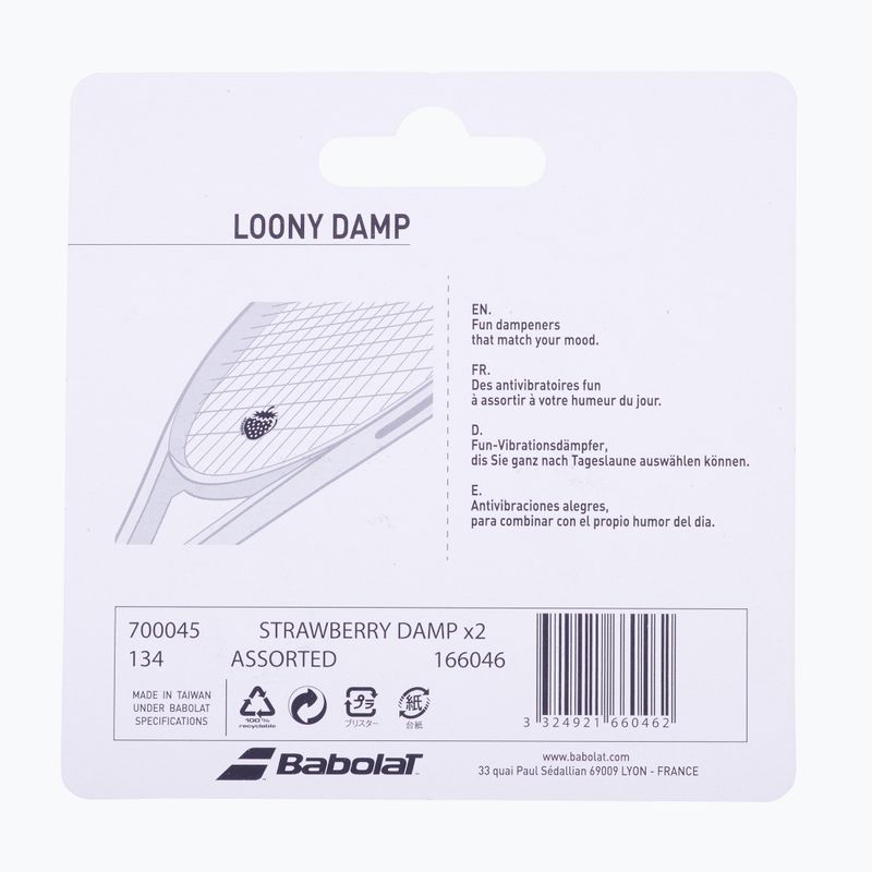 BABOLAT Amortizor de căpșuni Wimbledon 2 buc. alb și roșu 700045 3