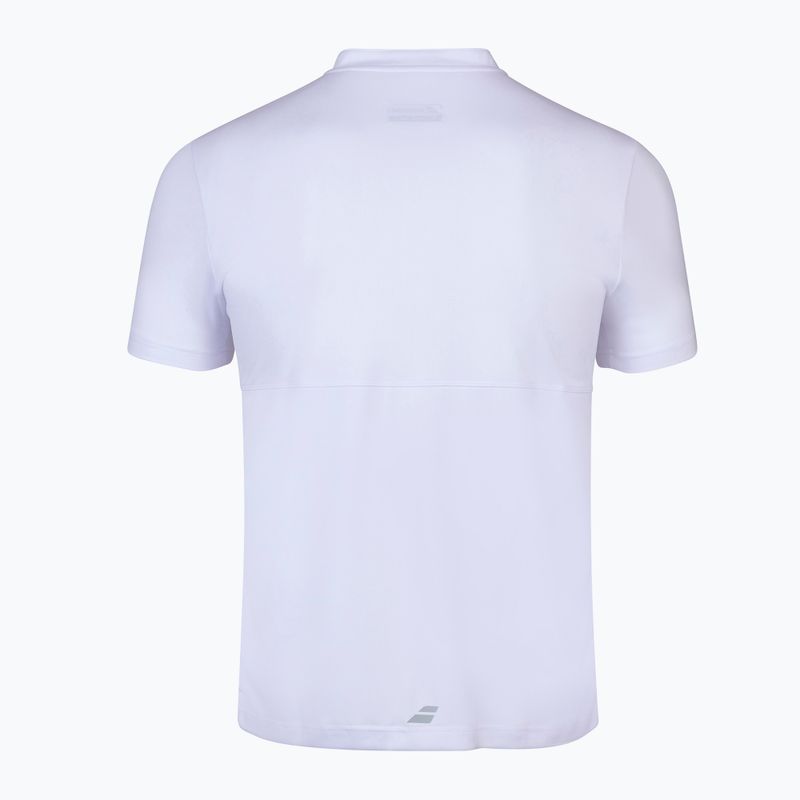 Tricou polo BABOLAT Play pentru bărbați, alb 3MP1021 3