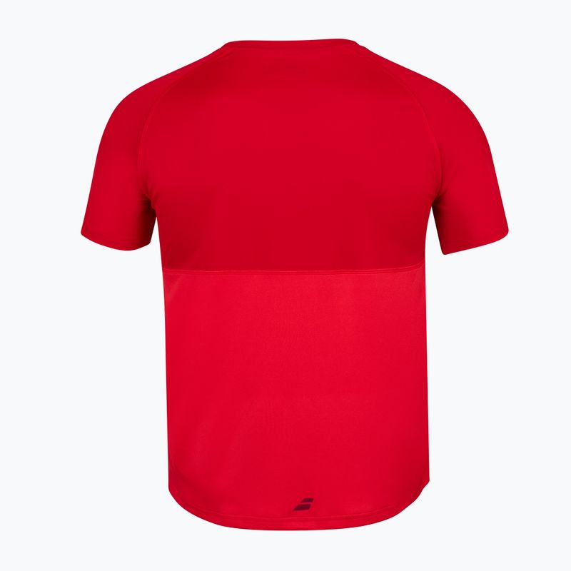 Băieți BABOLAT Play Tricou cu gât comun roșu 3BP1011 3