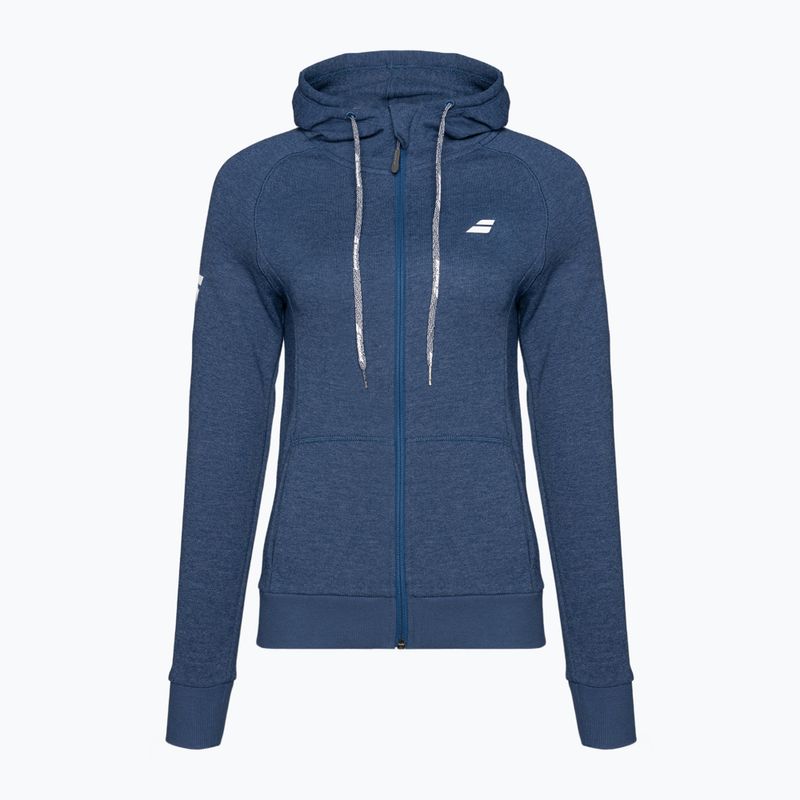 Pulover de tenis pentru femei Babolat Exercise Hood estate albastru heather