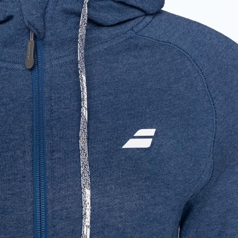 Pulover de tenis pentru femei Babolat Exercise Hood estate albastru heather 3