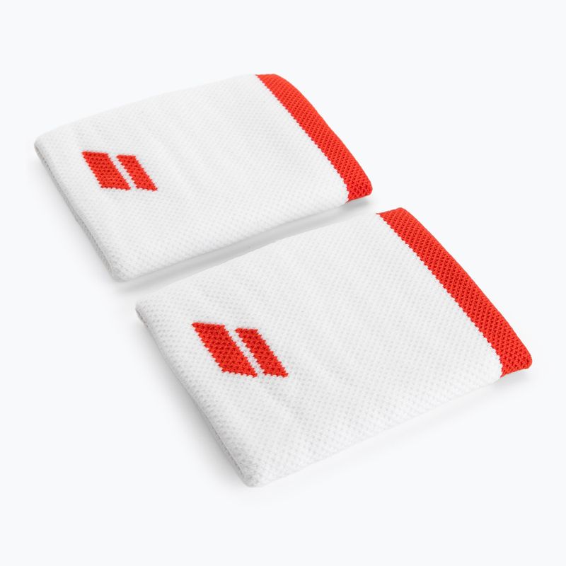 Babolat Logo Jumbo Wristband 2 buc alb/fiesta roșu