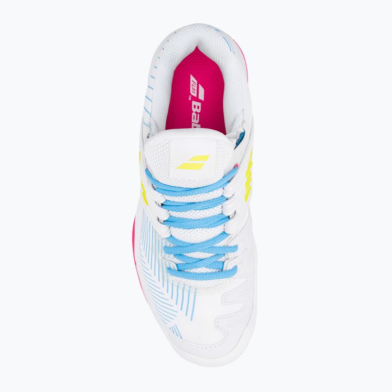 Pantofi de tenis pentru femei Babolat 21 Jet Mach 3 Clay alb/sulfur primăvară 6