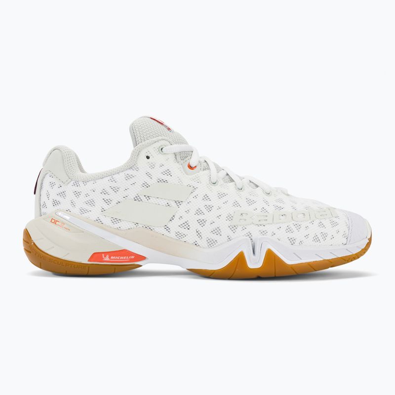 Încălțăminte de badminton pentru bărbați Babolat 22 Shadow Tour white/light grey 2