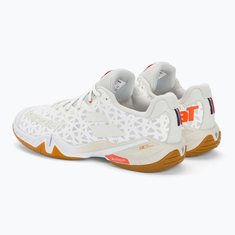 Încălțăminte de badminton pentru bărbați Babolat 22 Shadow Tour white/light grey 3