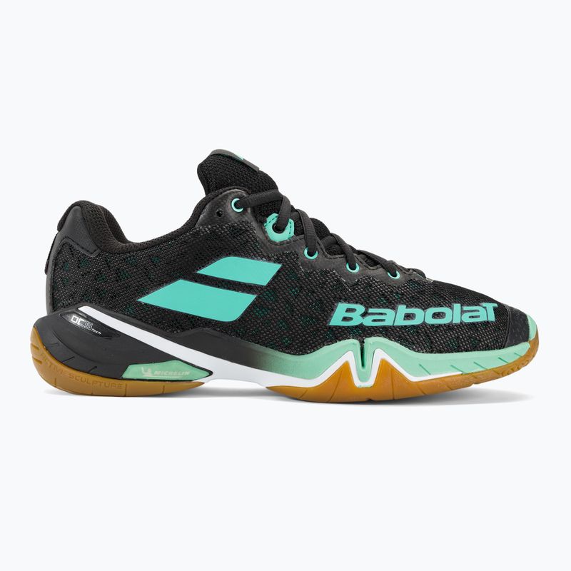 Încălțăminte de badminton pentru femei Babolat 22 Shadow Tour black/green 2