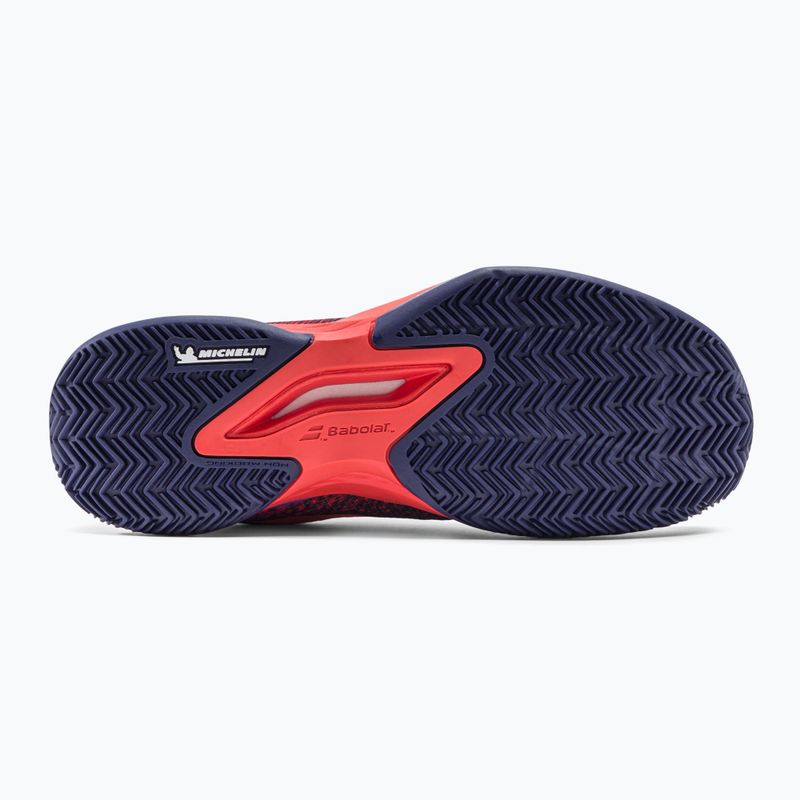 Pantofi de tenis pentru copii BABOLAT 22 Jet Mach 3 Clay albastru panglică 33S22730 4