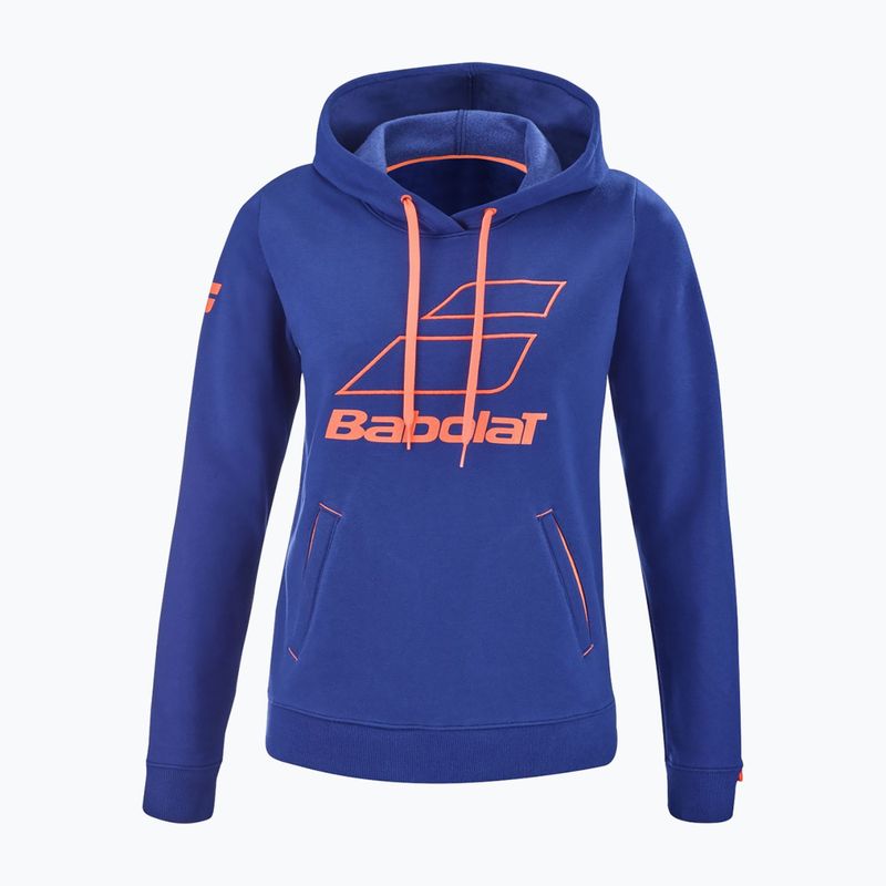 Hanorac de tenis pentru femei Babolat Exercise Hood albastru 4WTD041