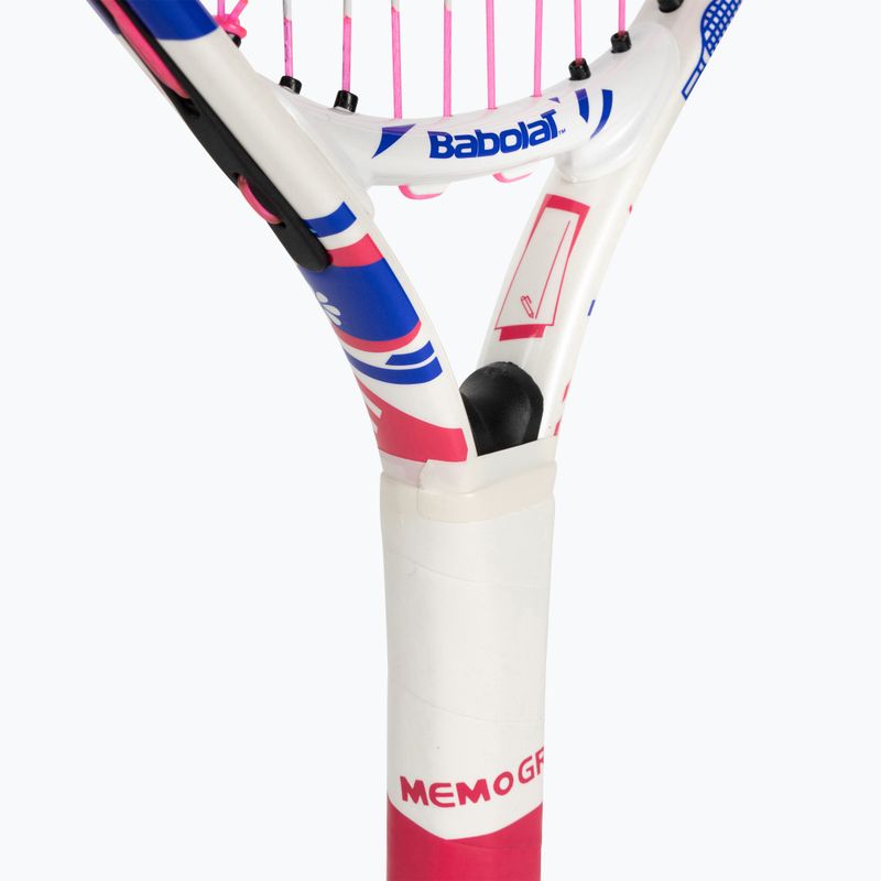 Rachetă de tenis Babolat B Fly 17 pentru copii, alb și roz 140483